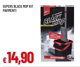A&O Super5 black mop kit pavimenti offerta