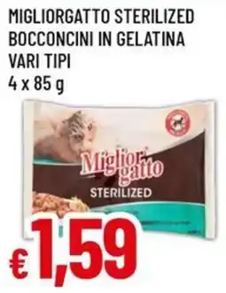 A&O Migliorgatto sterilized bocconcini in gelatina offerta