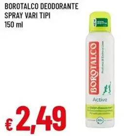 A&O Borotalco deodorante spray offerta