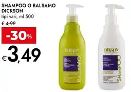 Bennet Shampoo o balsamo DICKSON offerta