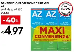 Bennet Dentifricio protezione carie gel AZ offerta