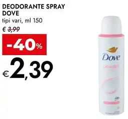 Bennet DEODORANTE SPRAY DOVE offerta