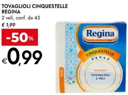 Bennet Tovaglioli cinquestelle REGINA offerta