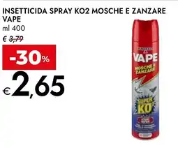 Bennet Insetticida spray ko2 mosche e zanzare VAPE offerta