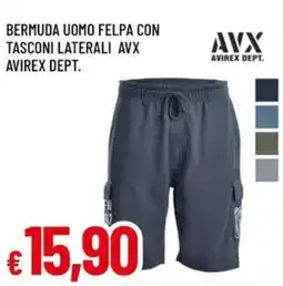 A&O Bermuda uomo felpa con tasconi laterali avx avirex dept. offerta