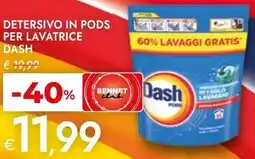 Bennet Detersivo in pods per lavatrice DASH offerta