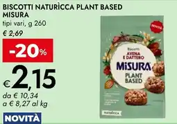 Bennet Biscotti naturìcca plant based MISURA offerta