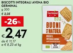 Bennet Biscotti integrali avena bio GERMINAL offerta