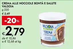 Bennet Crema alle nocciole bontà e salute VALSOIA offerta