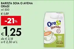 Bennet Barista soia o avena ORASİ offerta