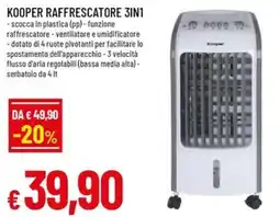 A&O Kooper raffrescatore 3in1 offerta