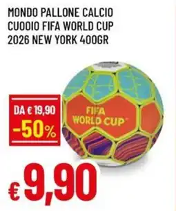 A&O Mondo pallone calcio cuooio fifa world cup 2026 new york offerta