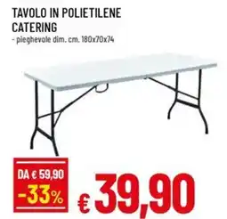 A&O Tavolo in polietilene catering offerta