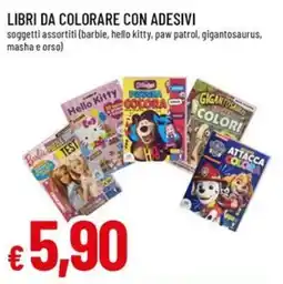 A&O Libri da colorare con adesivi offerta