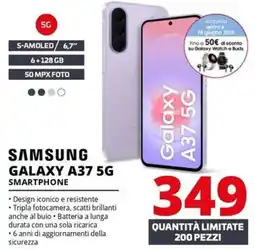 Comet SAMSUNG GALAXY A37 5G SMARTPHONE offerta