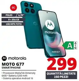 Comet motorola MOTO G77 SMARTPHONE offerta