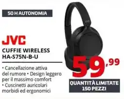 Comet Jvc cuffie wireless HA-S75N-B-U offerta