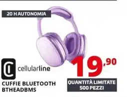 Comet Cellularline cuffie bluetooth BTHEADBMS offerta