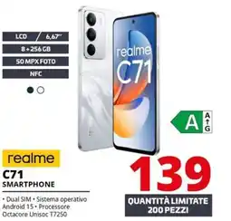 Comet realme C71 SMARTPHONE offerta