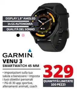 Comet Garmin venu 3 smartwatch 45 mm offerta