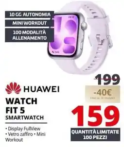 Comet Huawei watch fit 5 smartwatch offerta