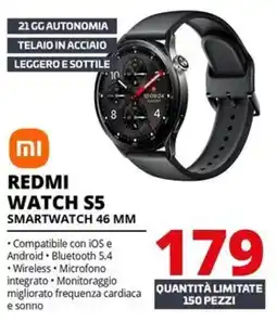 Comet Xiaomi redmi watch S5 smartwatch 46 mm offerta