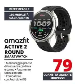 Comet Amazfit active 2 round smartwatch offerta