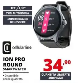 Comet Cellularline ion pro round smartwatch offerta