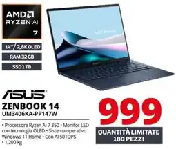 Comet ASUS ZENBOOK 14 UM3406KA-PP147W offerta