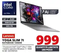 Comet Lenovo YOGA SLIM 71 NOTEBOOK 14IMH9 offerta