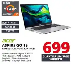 Comet acer ASPIRE GO 15 NOTEBOOK AG15-42P-R9Q9 offerta