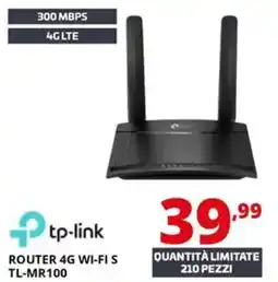 Comet Tp-link router 4G WI-FI S TL-MR100 offerta