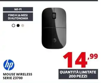 Comet Hp mouse wireless serie Z3700 offerta