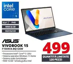 Comet ASUS VIVOBOOK 15 F1504VA-BQ126W offerta