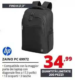Comet Hp zaino PC 69972 offerta