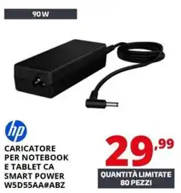 Comet Hp caricatore per notebook e tablet ca smart power W5D55AA#ABZ offerta