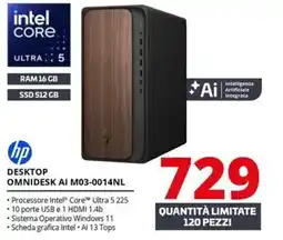Comet hp DESKTOP OMNIDESK AI M03-0014NL offerta