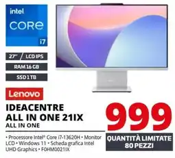 Comet Lenovo IDEACENTRE ALL IN ONE 211X ALL IN ONE offerta