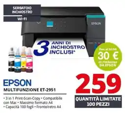 Comet EPSON MULTIFUNZIONE ET-2951 offerta
