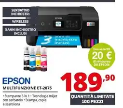 Comet EPSON MULTIFUNZIONE ET-2875 offerta