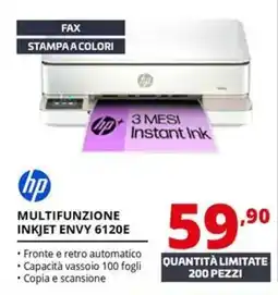 Comet hp MULTIFUNZIONE INKJET ENVY 6120E offerta
