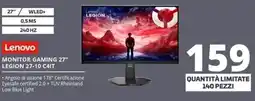 Comet Lenovo MONITOR GAMING 27" LEGION 27-10 C4IT offerta