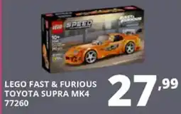 Comet Lego fast & furious toyota supra MK4 77260 offerta