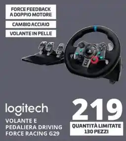 Comet Logitech volante e pedaliera driving force racing G29 offerta