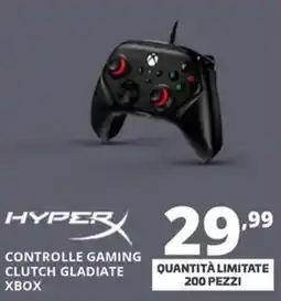 Comet Hyperx controlle gaming clutch gladiate xbox offerta