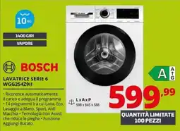 Comet BOSCH LAVATRICE SERIE 6 WGG254Z911 offerta
