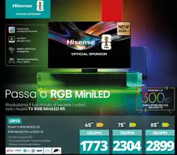 Comet Hisense 65UR9S offerta