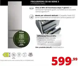 Comet Haier FRIGORIFERO 3D 60 SERIE 3 HTR3620CNMG offerta