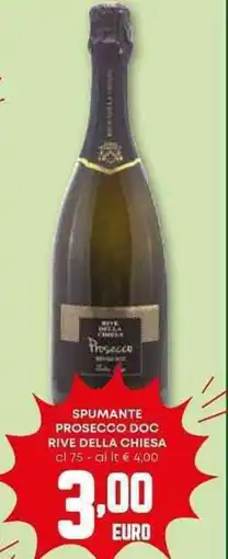 Pam Spumante prosecco doc rive della chiesa offerta