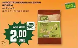 Pam Snack triangolini ai legumi BIO PAM offerta